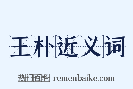 王朴近义词是什么意思的图片